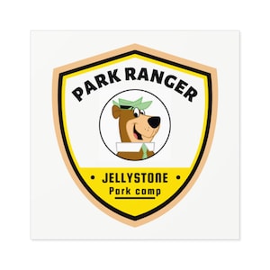 Adesivo guardia forestale Yogi Bear Park, guardia forestale di Jellystone