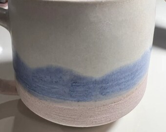 Handmade Ceramic Mugs, Custom Name, Mug With Big Handle/Logo Personalized, 16 Oz Coffee Mug for Coffee Lovers