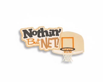 Adorno de álbum de recortes de baloncesto: Paper Piecing troquelado en 3D