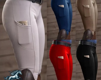 Accessoire cheval, Pantalon de cheval, Pantalon d'équitation, legging d'équitation, Pantalon souple de cheval, Pantalon pour cavalier souple