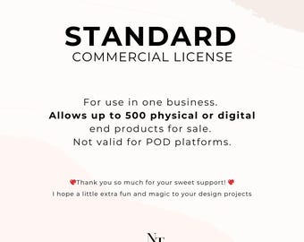 Standard Commercial License – For 1 Business / Up to 500 Products