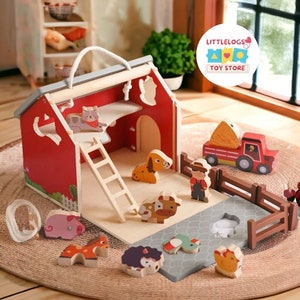 Children's play farm set store