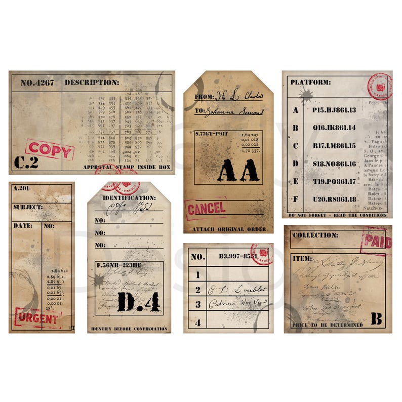PAPER PATHWAYS PAPERWORK, Vintage Office, Vintage Paperwork, Tags ...