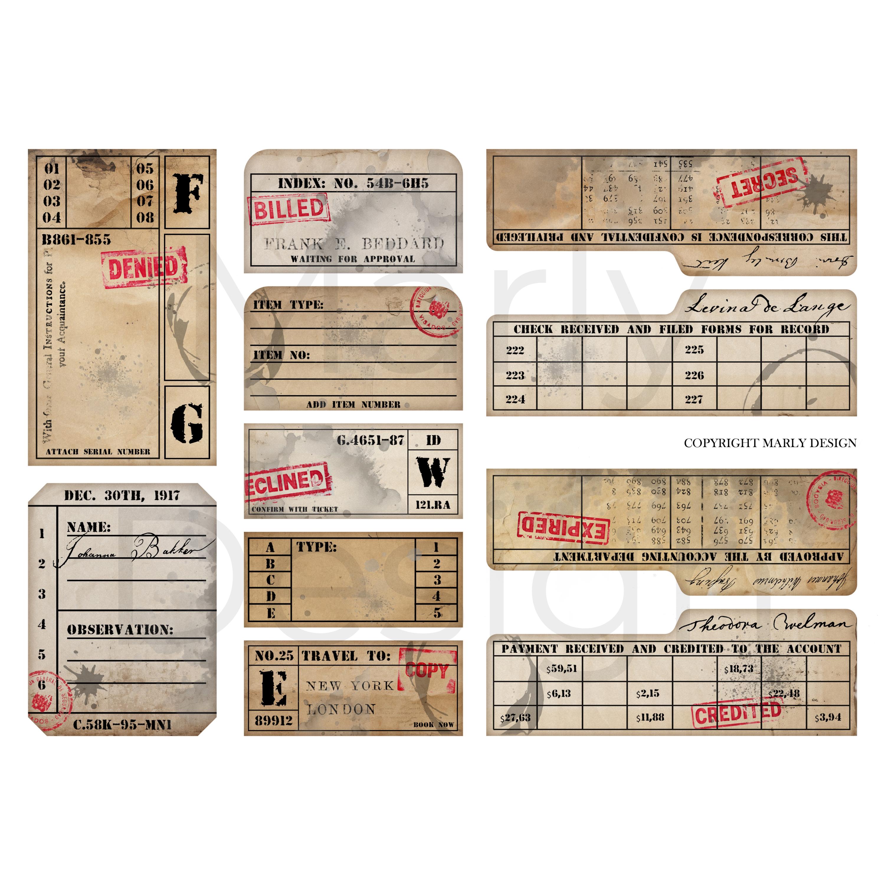 PAPER PATHWAYS PAPERWORK, Vintage Office, Vintage Paperwork, Tags ...