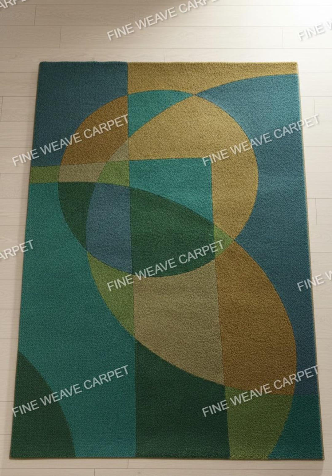 Hand Tufted Rug, Modern Geometric Area Rug Abstract Wool Rug ...