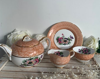 Dakin English Bone China Teapot Set