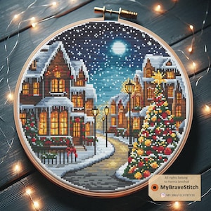 Christmas Cross Stitch Pattern, Winter Cross Stitch, Cross stitch, punto de cruz, point de croix, crossstitch pattern