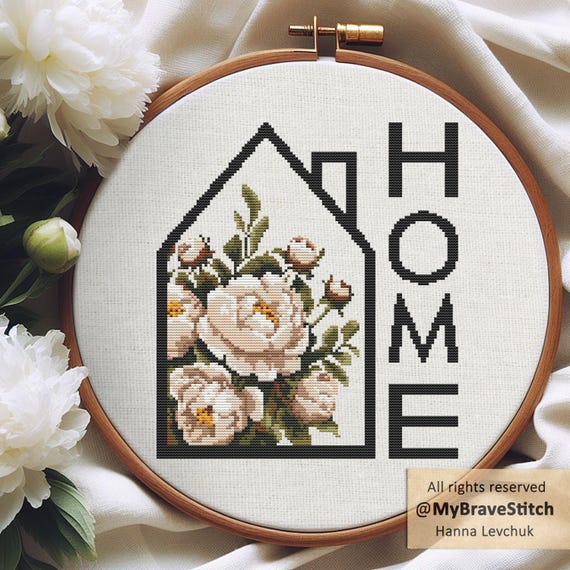 Flower Cross Stitch - MyBraveStitch
