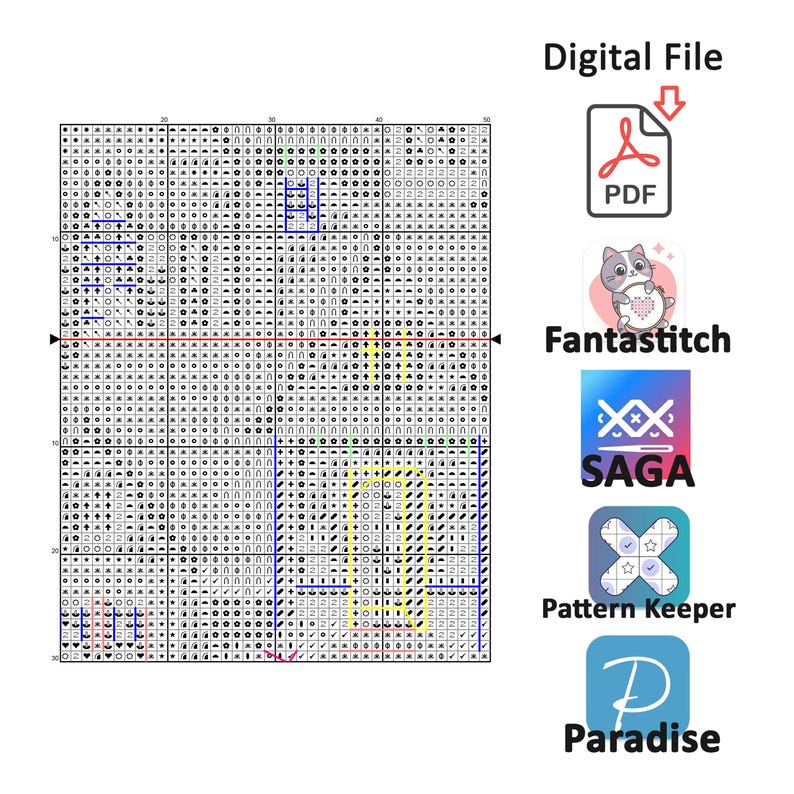 Winter Village Cross Stitch Pattern Set, Christmas Landscape (PDF ...