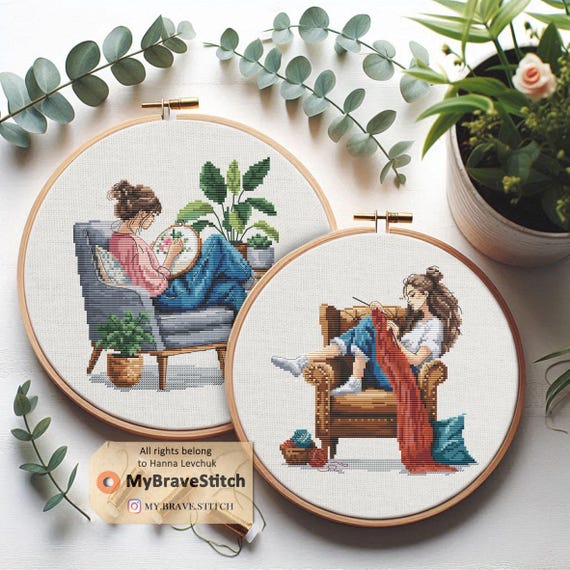 クロスステッチ 2点 新品 ホビーラホビーレ クロスステッチ 2点セット