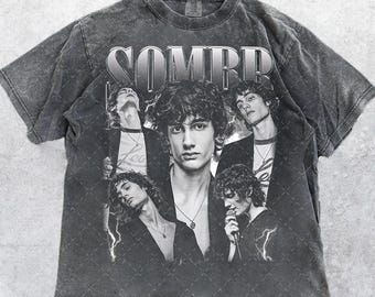 Comfort Colors® 1717 Vintage Sombr T-Shirt, Sombr World Tour Music Fan T-Shirt, Gift For Woman and Man Unisex