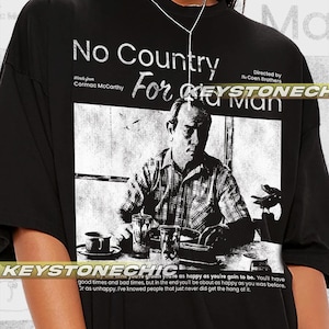 Kein Land für alte Männer 2007 T-Shirt, kein Land für alte Männer 2007 T-Shirt, Film-T-Shirt, Geschenk für Frauen und Mann Unisex T-Shirt