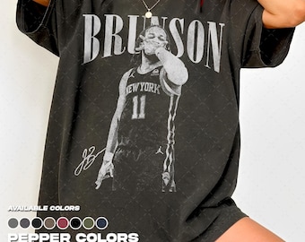 Camiseta Comfort Colors® 1717 Vintage Brunson The King of New York Basketball, Camiseta de baloncesto de Nueva York, Regalo unisex para hombre y mujer