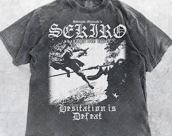 Camiseta vintage Comfort Colors® 1717 de Sekiro de Hidetaka Miyazaki, Shadows Die Twice, regalo unisex para mujer y hombre