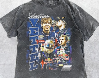 Comfort Colors® 1717 Vintage Sebastian Vettel T-Shirt, Sebastian Vettel Formula 1 T-Shirt, Gift For Woman and Man Unisex