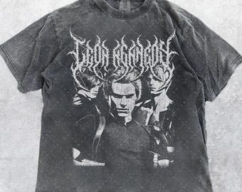 Comfort Colors® 1717 Vintage Leon S. Kennedy Black Metal T-Shirt, Black Metal Fan T-Shirt, Gift For Woman and Man Unisex