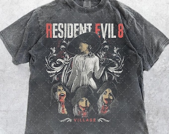 Comfort Colors® 1717 Vintage Resident Evil 8 Village T-Shirt, Resident Evil T-Shirt, Gift For Woman and Man Unisex