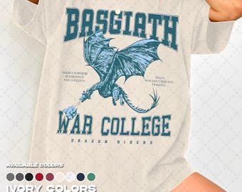 限定 Basgiath War College T シャツ、Comfort ColorsT シャツ、女性と男性へのギフト、ユニセックス T シャツ