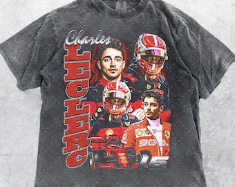 Comfort Colors® 1717 Vintage Charles Leclerc T-Shirt, Charles Leclerc Formula 1 T-Shirt, Gift For Woman and Man Unisex