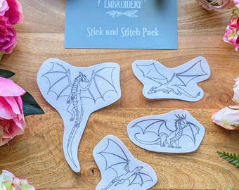 Dragons & Wyverns 3 - Embroidery Stick and Stitch Pack