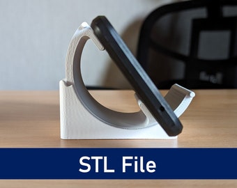 Soporte de teléfono ajustable STL (solo horizontal)