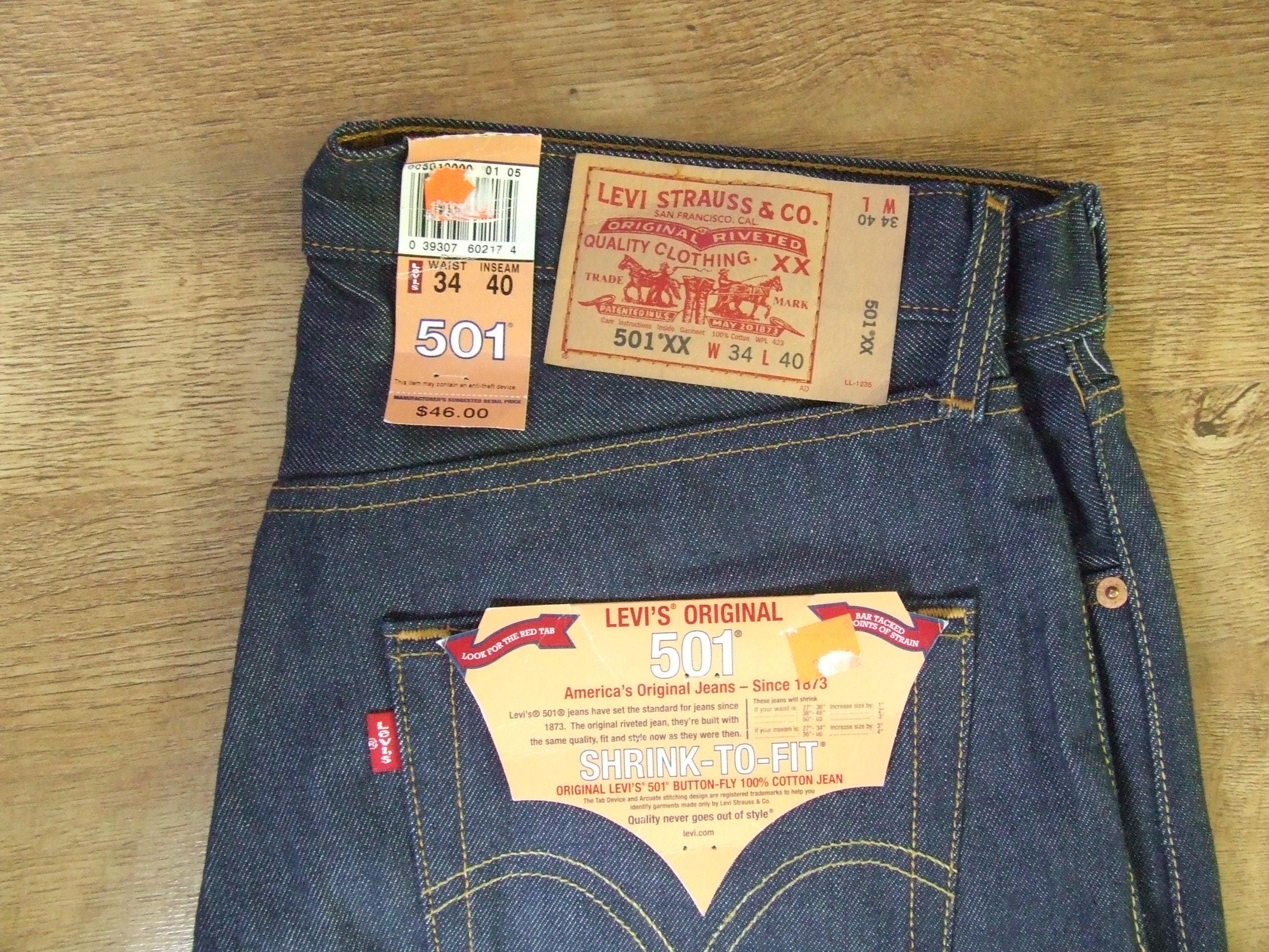 LEVI'S® VINTAGE CLOTHING 501XX 1947 W29 New LVC Levi's Vintage Clothing 1947 501 XX Big E Selvedge