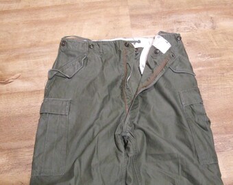 パンツ 50s M-51 Over Pants Military Cargo Vintage 1950s US Army M-51 Field Pants Cargo Korean War