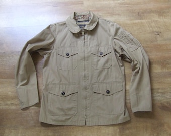 VTG Rare SCHOTT 740N Pea Jacket Peacoat Cream Made in Usa Size 34