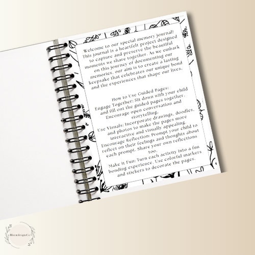 Printable Mum & Me Memory Book, Keepsake Journal, 70 Page A4 PDF ...