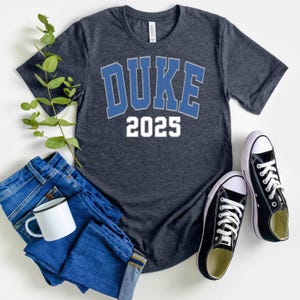 Duke 2025 Crewneck shirt Blue Devils College sweater Game Day hoodie University merch Alumni apparel Unisex Christmas Gift for Boyfriend tee