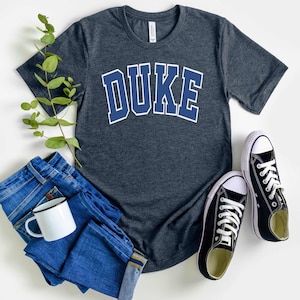Duke Crewneck shirt Blue Devils College sweater Game Day hoodie University merch Alumni apparel Unisex Christmas Gift for Boyfriend tee