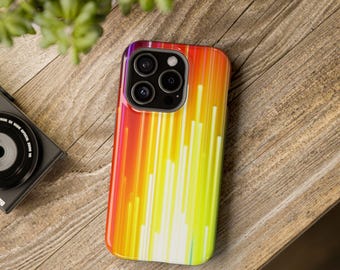 MagSafe Glowing Lines Design - For iPhone 17, 16, 15, 14, 13 Pro and Pro Max - Samsung Galaxy S26