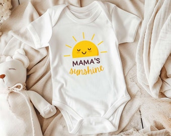 Mama's Sunshine Baby Onesies de marque Body pour bébé Vêtements de bébé naturels pour bébé Cadeau pour nouveau-né Chemise mignonne pour baby shower pour enfant en bas âge 1499