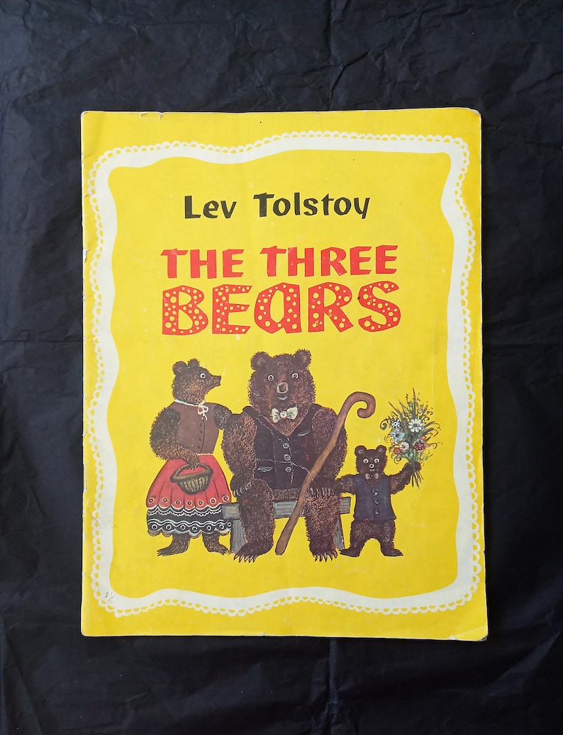 The Three Bears by Lev Tolstoy. Russian Tale for Kids. Soviet Books