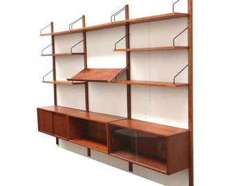 Teak vintage wall system by Poul Cadovius for Cado from the 1960s