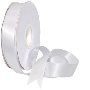 Cinta blanca para envolver regalos, tarjetas de regalo de cumpleaños, cinta de satén para vestidos de mujer, cintas de seda para manualidades.