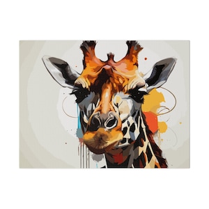 African Giraffe,wildlife art,South African,gift for,mother&#39;s day gift,father&#39;s day gift, abstract giraffe, home decor, office decor,gift for