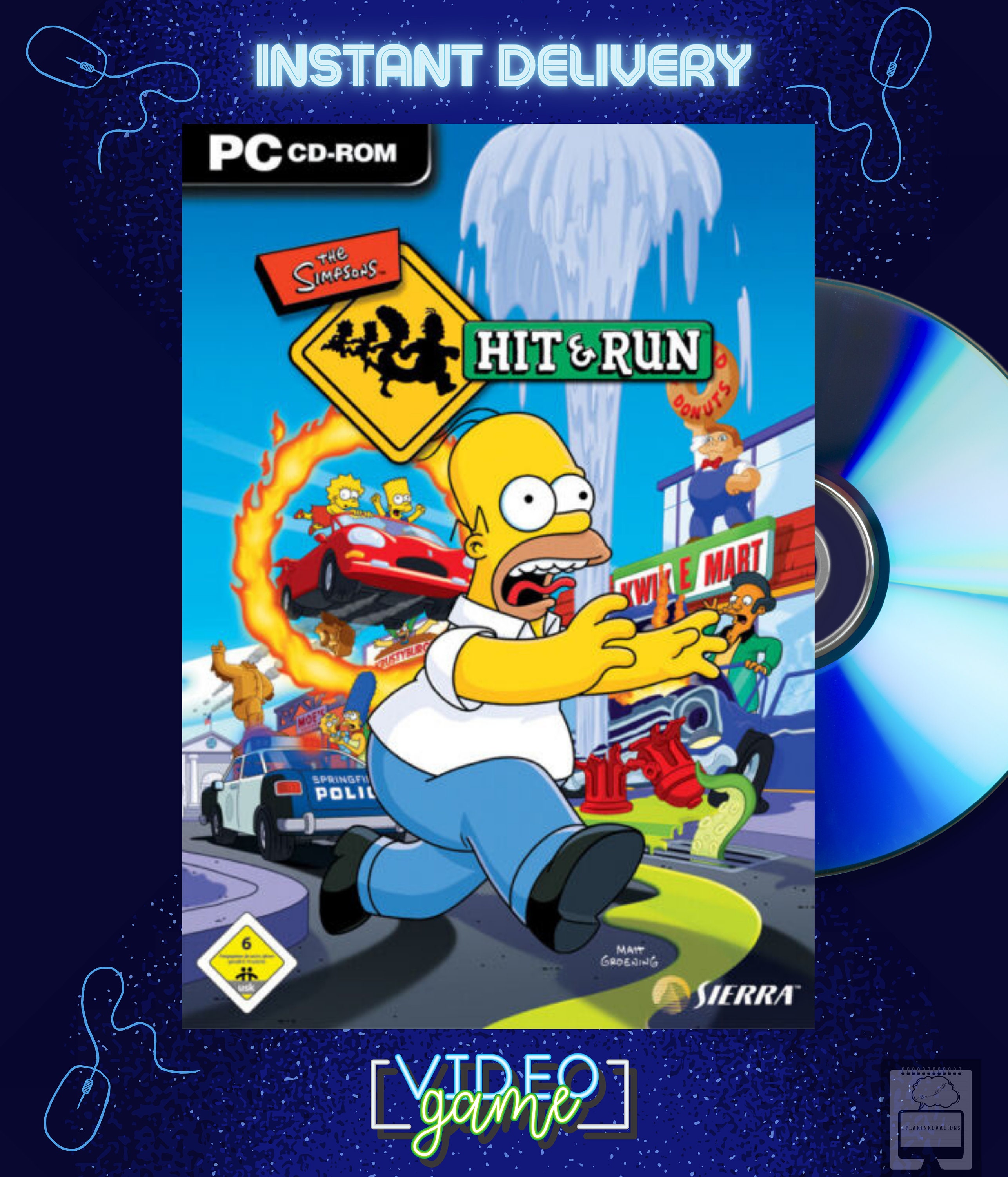 Simpsons Hit And Run Pc Download Deutsch The Simpsons Hit and Run PC Game WINDOWS 7 8 10 11 Digital Download - Etsy