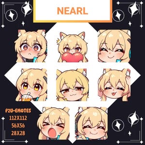 Nearl Arknights Emote Pack: Radiant Knight Twitch/Discord Assets (Digital Download 8x PNGs)