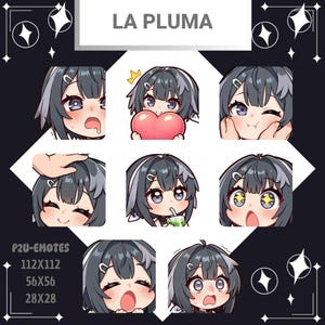 Arknights La Pluma Twitch Emotes Pack: Streaming Assets (Digital Download)