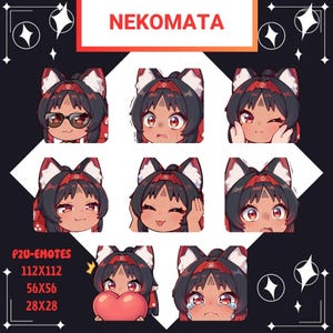 Hoshimi Miyabi Zenless Zone Twitch/yt/discord Emotes Pack (digital