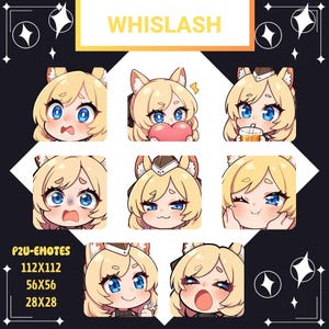 Arknights Whislash Twitch Emotes Pack: Streaming Assets (Digital Download)