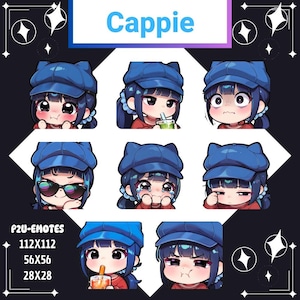 Twitch Emotes Pack: Cappie MiSide Streaming Assets (Digital Download)
