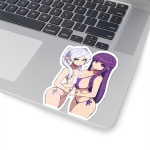 Anime Waifu Sticker | Frieren & Fern, Glossy Vinyl Decal image 3
