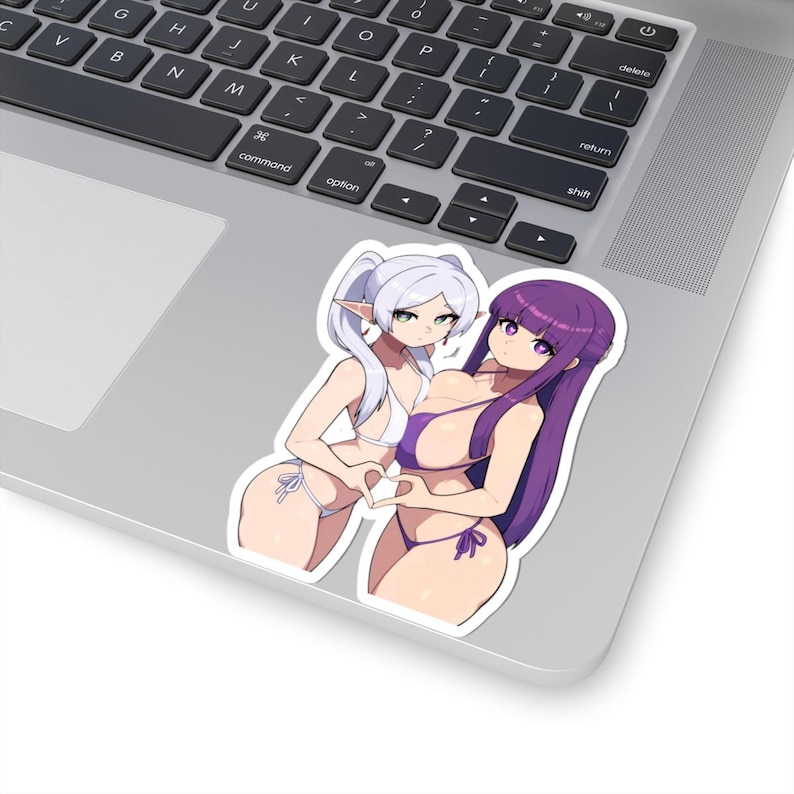 Anime Waifu Sticker | Frieren & Fern, Glossy Vinyl Decal image 3