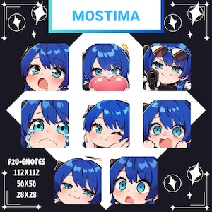 Mostima Arknights Emotes: Angel Girl Twitch/Discord Stream Pack (Digital Download 8x PNGs)