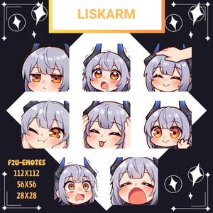 Liskarm Arknights Emotes: Twitch/Discord/YouTube Streaming Pack (Digital Download)