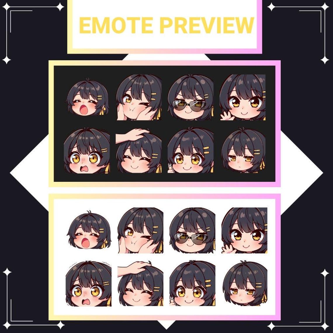 Wuwa Female Rover Twitch/yt/discord Emotes Pack (digital Download) - Etsy