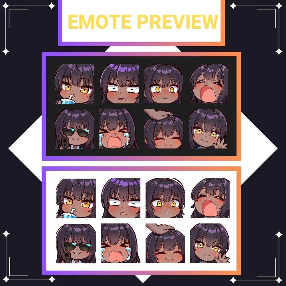 Blue Archive Karin Twitch/yt/discord Emotes Pack (digital Download) - Etsy