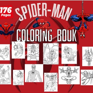 Spiderman Coloring Book: 40 Artistic Ilustrations for Kids of All Ages  (Unofficial Coloring Book) a book by Spiderman Coloring Book